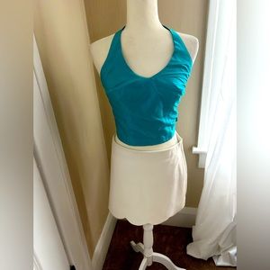 White summer skirt from the TopShop. pull on with scalloped hem